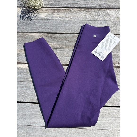 lululemon athletica Pants - Lululemon Glow Up Super-High-Rise Tight 25" dark court purple size 4 NWT